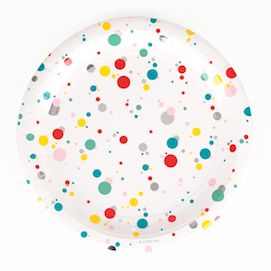 Multicolour bubbles  - party plates